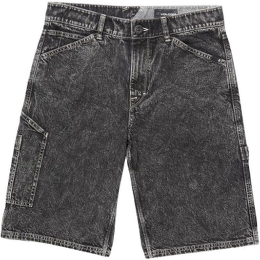 Bermuda Uomo Volcom - Labored Denim Utility Short - Nero
