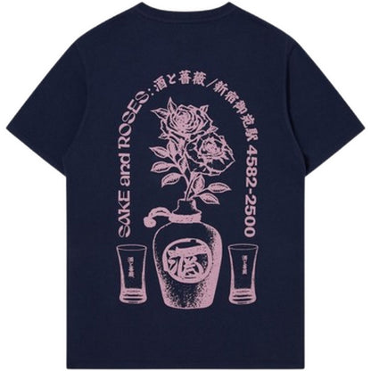 T-shirt Uomo Edwin - Sake And Roses Ts - Blu