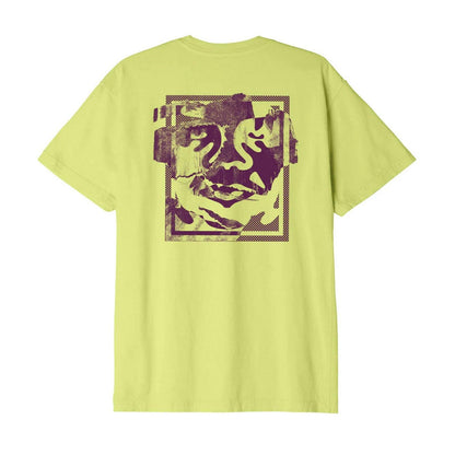 T-shirt Unisex Obey - Obey Torn Icon Face Organic Tee - Verde