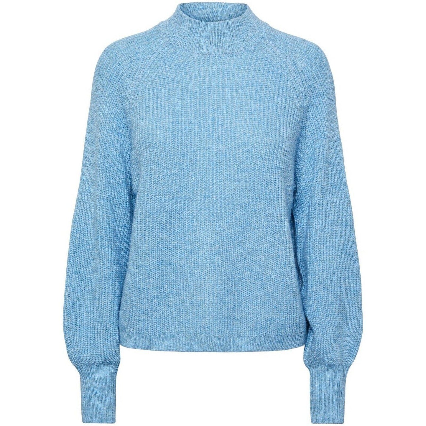 Maglie Donna Pieces - Pcnatalee Ls O-Neck Knit Noos Bc - Blu