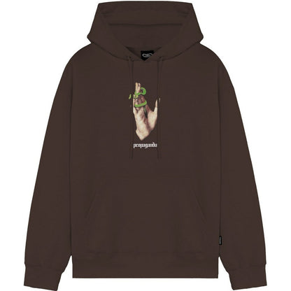 Felpe con cappuccio Uomo Propaganda - Felpa Stigmata - Marrone