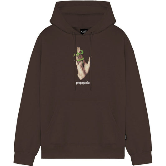 Felpe con cappuccio Uomo Propaganda - Felpa Stigmata - Marrone