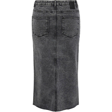 Gonne casual Donna Pieces - Pcjessie Hw Denim Midi Skirt D2D Dmo - Grigio