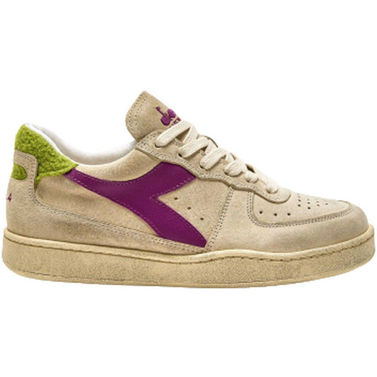 Sneaker Donna Diadora - Mi Basket Low Shearling Wn - Beige