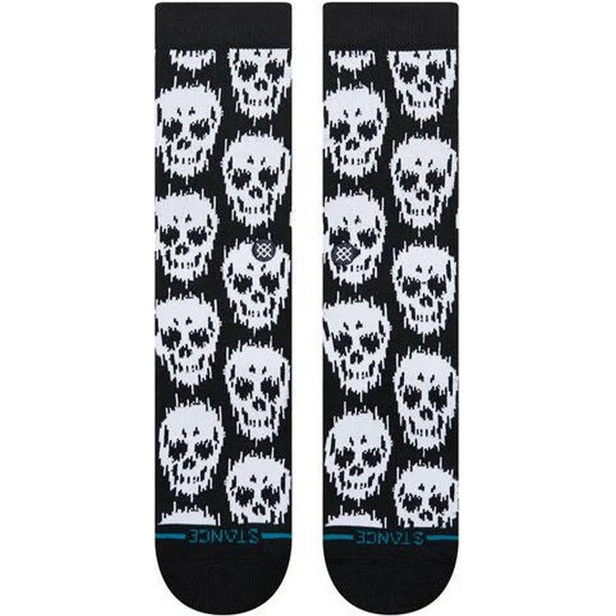 Calze Unisex Stance - Static Skull Crew - Nero