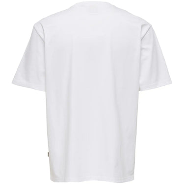 T-shirt Uomo Only & Sons - Onspeanuts Rlx Ss Pct Lic Tee - Bianco