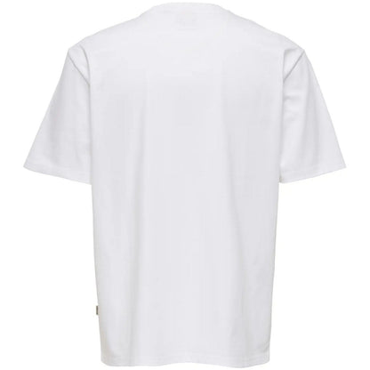 T-shirt Uomo Only & Sons - Onspeanuts Rlx Ss Pct Lic Tee - Bianco