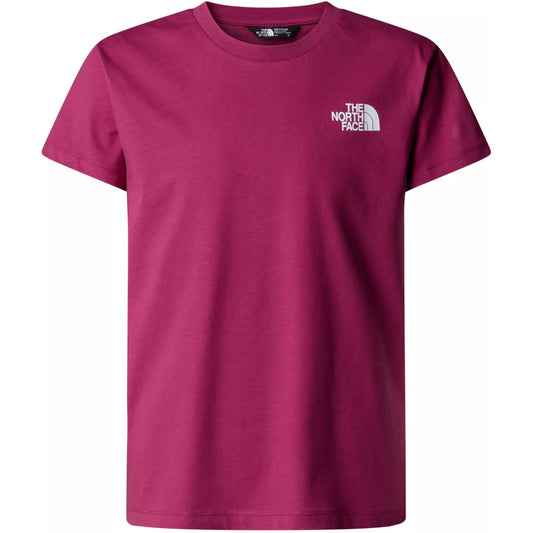 T-shirt Ragazza The North Face - Girl’s Box Nse Tek S/S Relaxed Tee - Viola