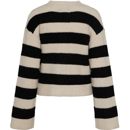 Cardigan Donna Pieces - Pcnalini Ls V-Neck Knit Cardigan Bc - Nero