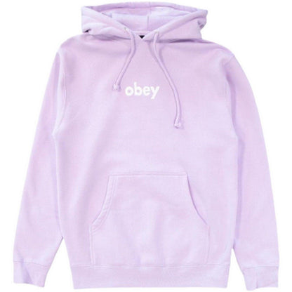 Felpe con cappuccio Donna Obey - Obey Lower Case 2 Basic Hooded Fleece - Lavanda