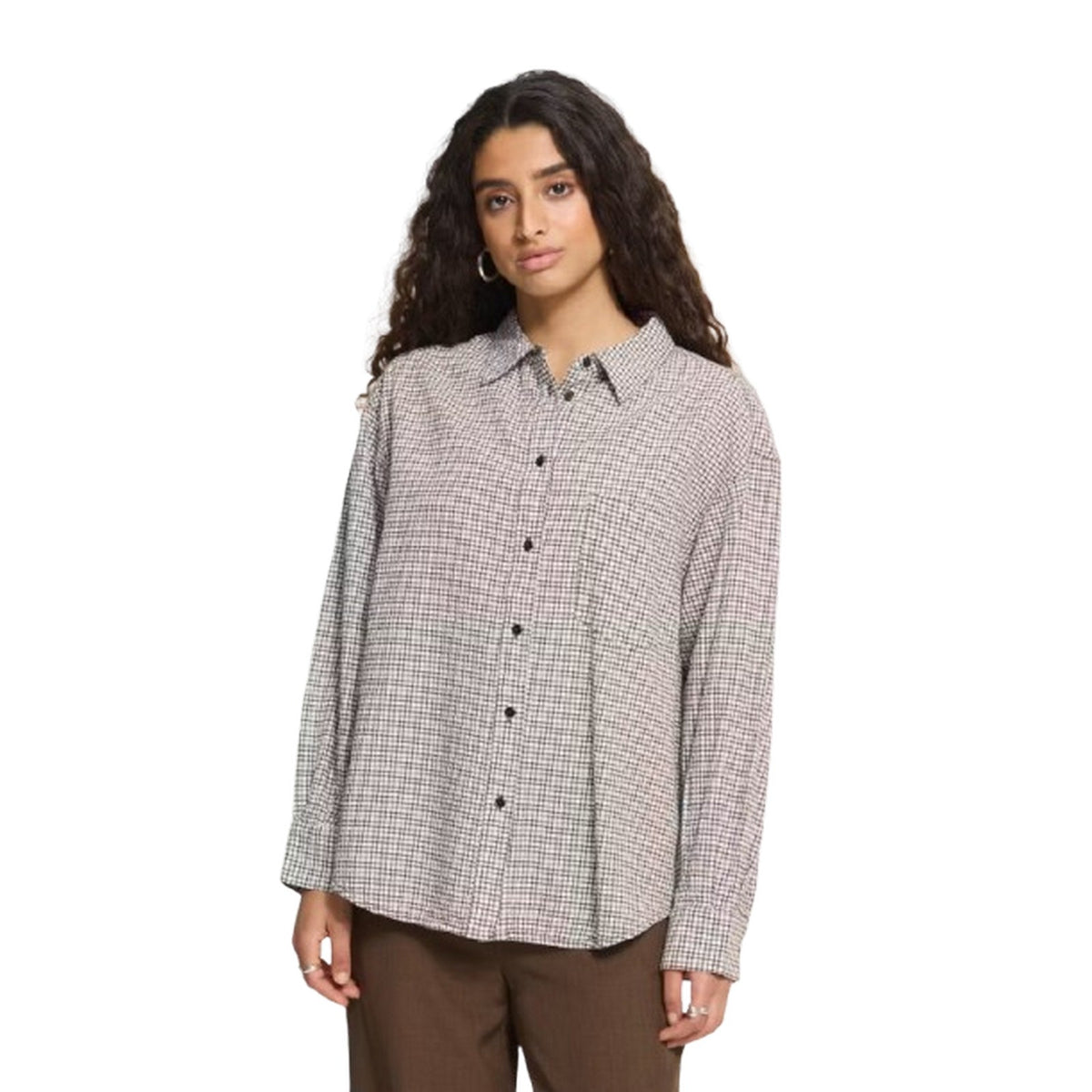 Camicie Donna Ichi - Ihfeja Sh - Marrone