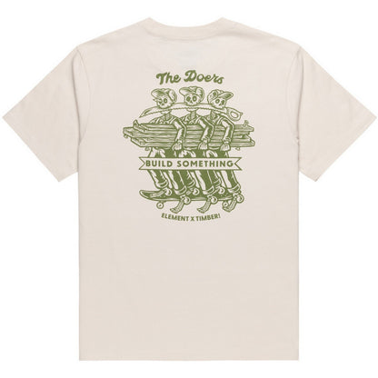 T-shirt Uomo Element - Timber Skeleton Gang Ss - Beige