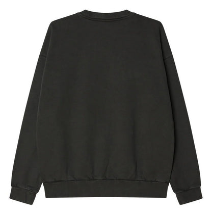 Felpe senza cappuccio Uomo Obey - Lowercase Pigment Crew Fleece - Nero