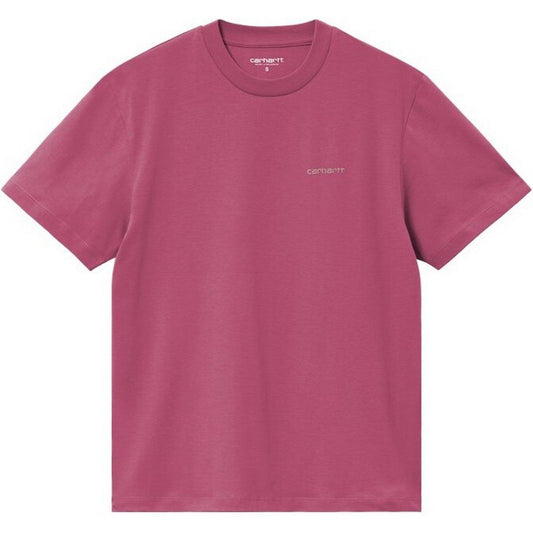 T-shirt Donna Carhartt Wip - W' S/S Script Embroidery T-S - Fucsia