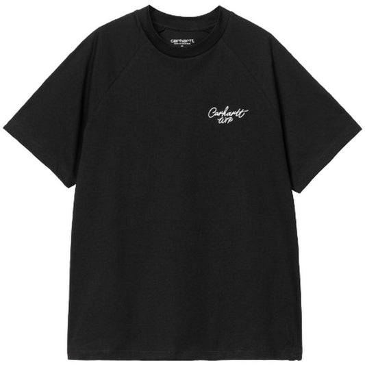 T-shirt Donna Carhartt Wip - W' S/S Signature T-Shirt - Nero