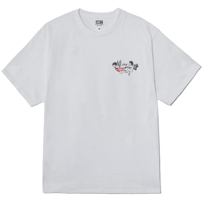 T-shirt Uomo Obey - Obey No Love Lost Tee - Bianco