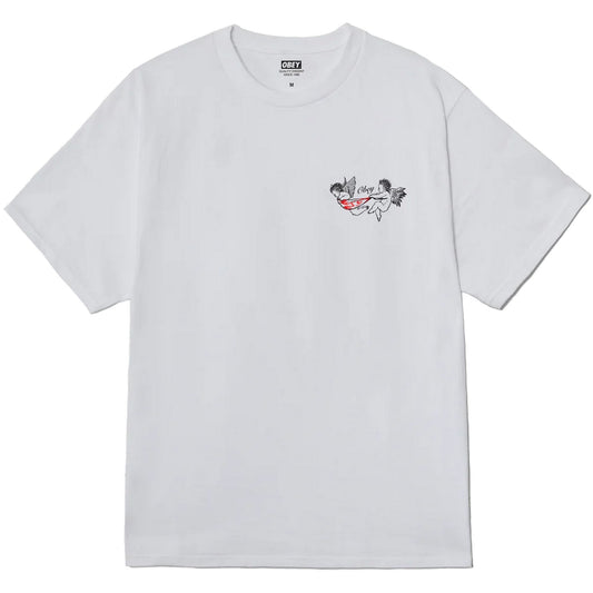 T-shirt Uomo Obey - Obey No Love Lost Tee - Bianco