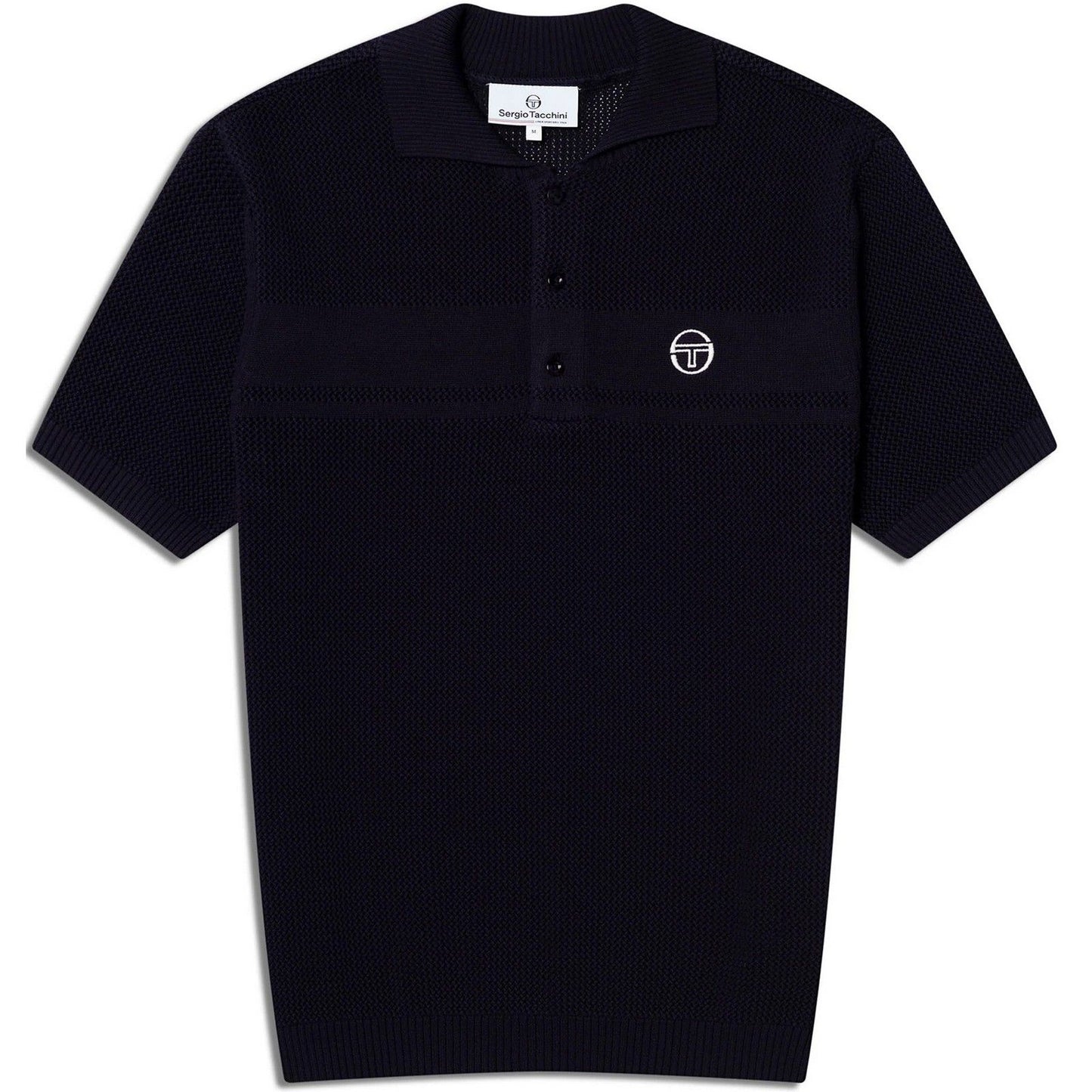 Polo Uomo Sergio Tacchini - Sabino Knit Ss Polo - Blu