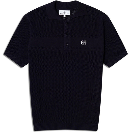 Polo Uomo Sergio Tacchini - Sabino Knit Ss Polo - Blu