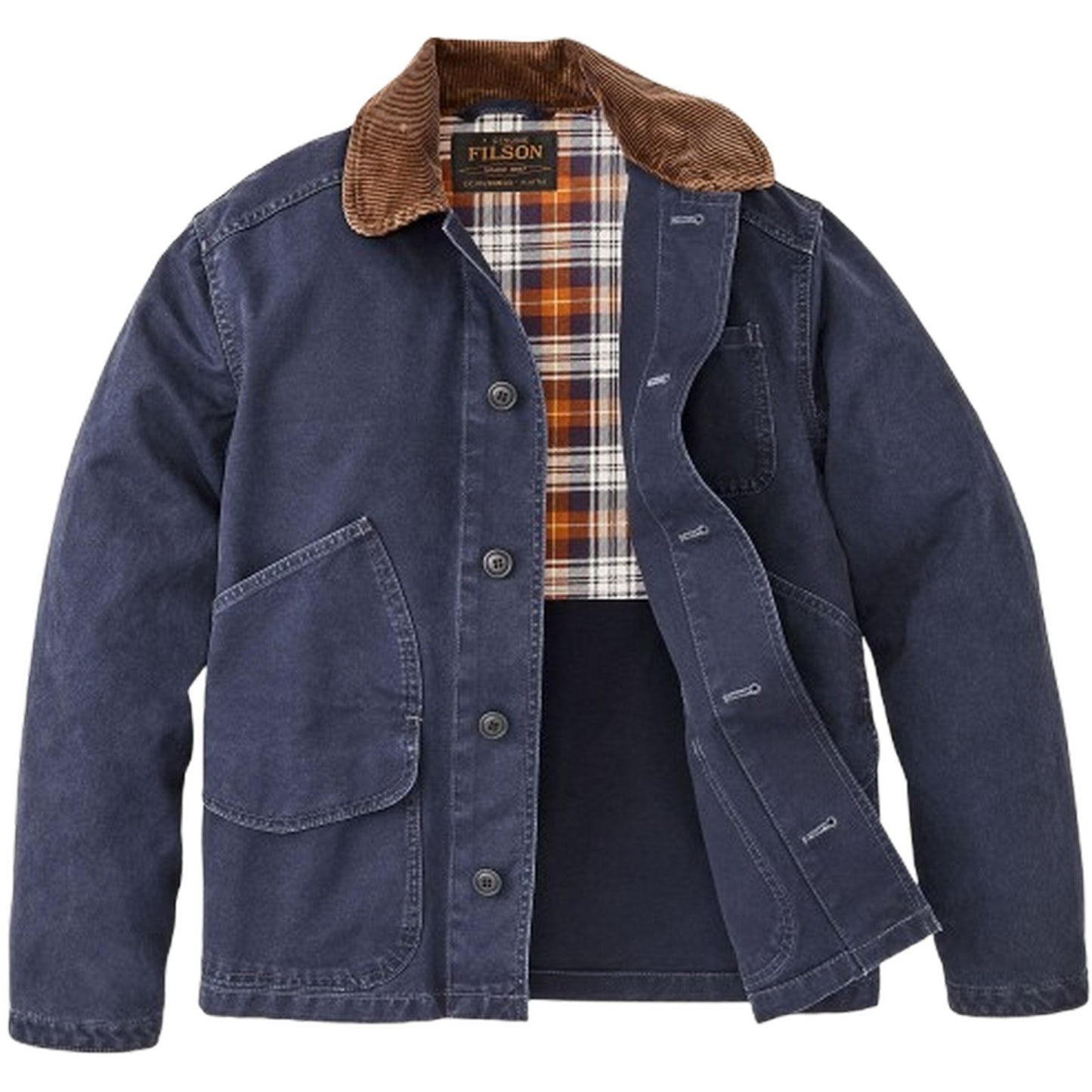 Giacche Uomo Filson - Canvas Outfitter Jacket - Blu