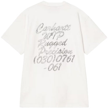 T-shirt Uomo Carhartt Wip - S/S Hatching Script T-Shirt - Bianco