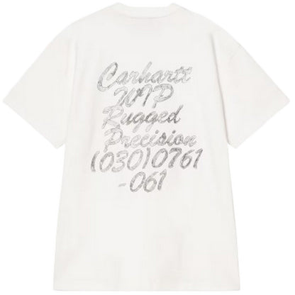 T-shirt Uomo Carhartt Wip - S/S Hatching Script T-Shirt - Bianco