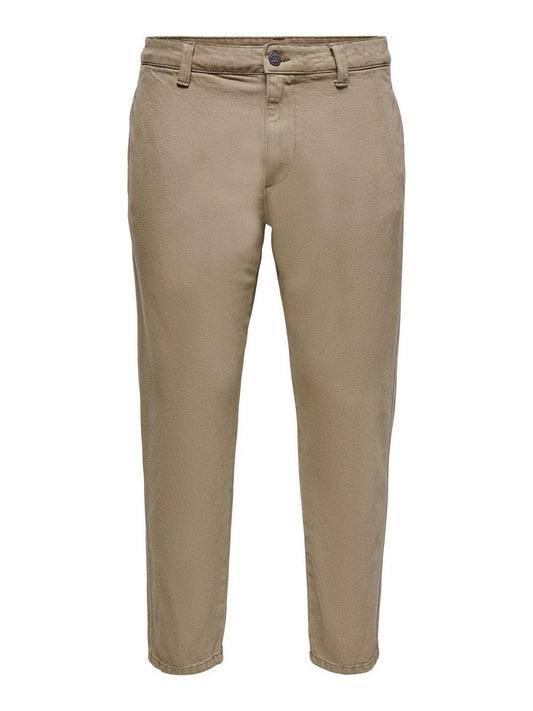 Pantaloni Uomo Only & Sons - Onsavi Beam Chino Twill Pk 1540 - Marrone