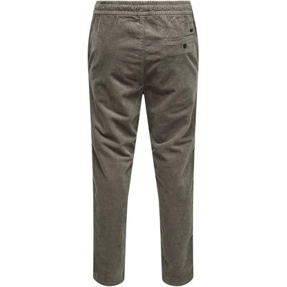 Pantaloni Uomo Only & Sons - Onslinus Tap Corduroy 0185 Pant Noos - Grigio