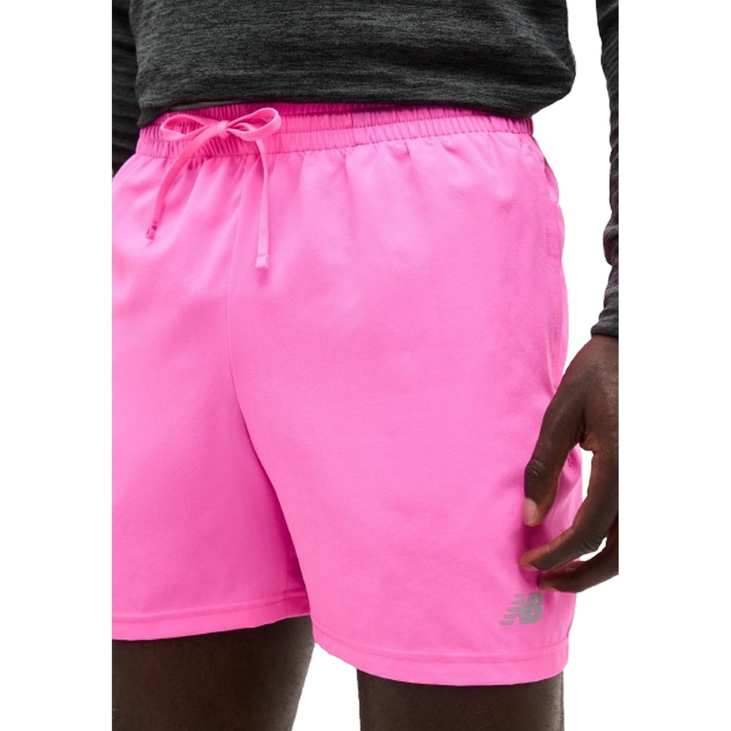Pantaloncini Uomo New Balance - Sport Essentials Short 5 - Rosa