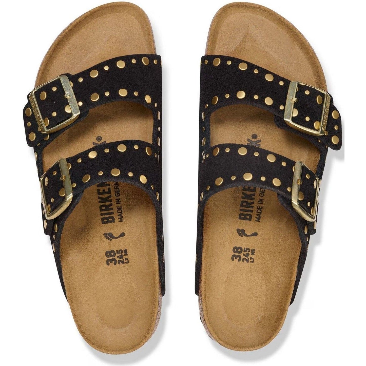 Sandali Unisex Birkenstock - Arizona Rivet - Nero