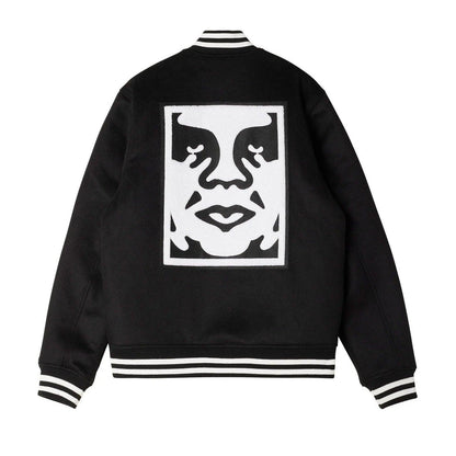 Giacche Unisex Obey - League Icon Jacket - Nero