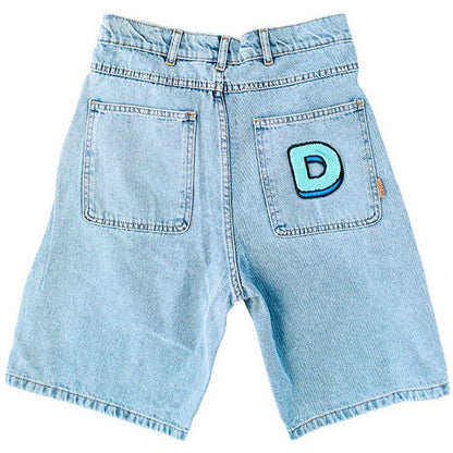 Bermuda Uomo Deceit - Deceit Logo Denim Short - Celeste