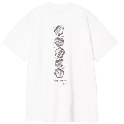 T-shirt Uomo Carhartt Wip - S/S Garble T-Shirt - Bianco
