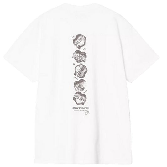 T-shirt Uomo Carhartt Wip - S/S Garble T-Shirt - Bianco