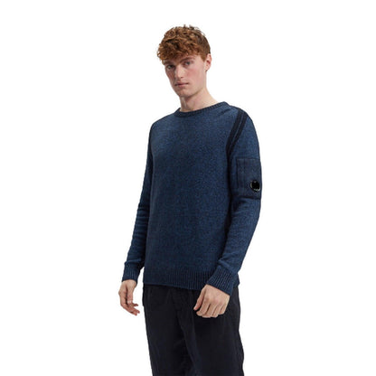 Maglie a manica lunga Uomo C.P. Company - Fleece Knit Jumper - Blu