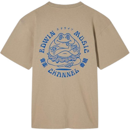 T-shirt Uomo Edwin - Edwin Music Channel Ts - Beige