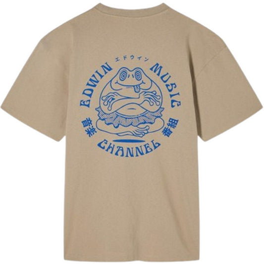 T-shirt Uomo Edwin - Edwin Music Channel Ts - Beige