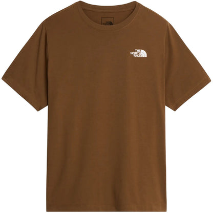 T-shirt Uomo The North Face - M Evolution Box Nse Regular Short Sleeve - Marrone