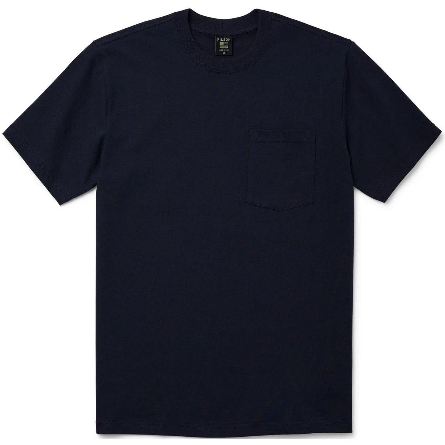 T-shirt Uomo Filson - S/S Pioneer Solid One Pocket - Blu