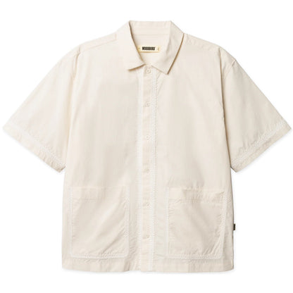 Camicie casual Uomo Woodbird - Wbwang Line Shirt - Bianco