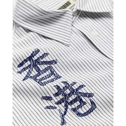 Camicie casual Uomo Woodbird - WBXing Ox Writing Shirt - Bianco