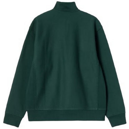 Felpe senza cappuccio Uomo Carhartt Wip - Half Zip American Script Sweat - Verde