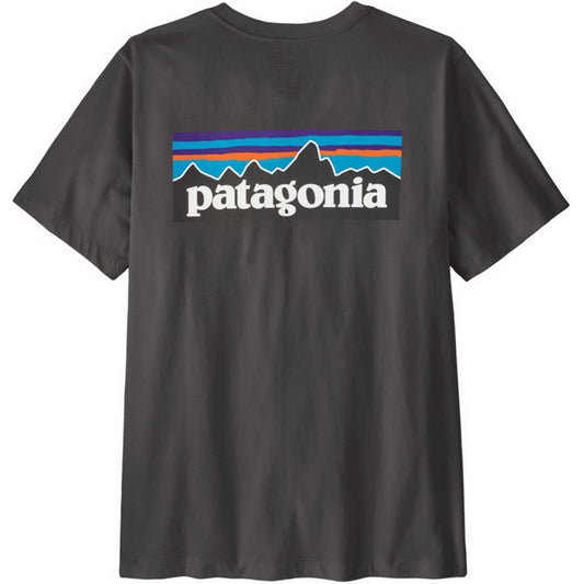 T-shirt Uomo Patagonia - M's P-6 Logo T-Shirt - Nero