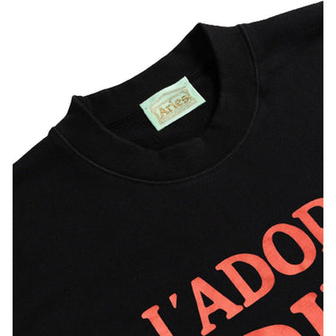 Męskie bluzy z kapturem Aries - J'adoro Aries Sweat - Czarne