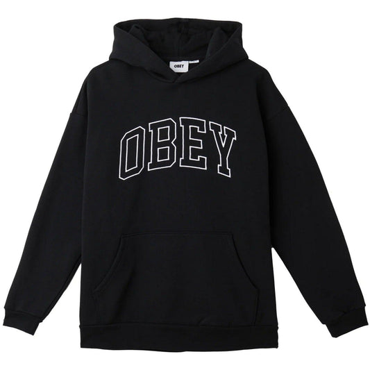 Felpe con cappuccio Unisex Obey - Institute Extra Heavy Hood Fleece - Nero