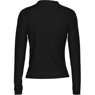 Canotte e top Donna Pieces - Pcmadison Ls Draped Top Jrs Noos Bc - Nero