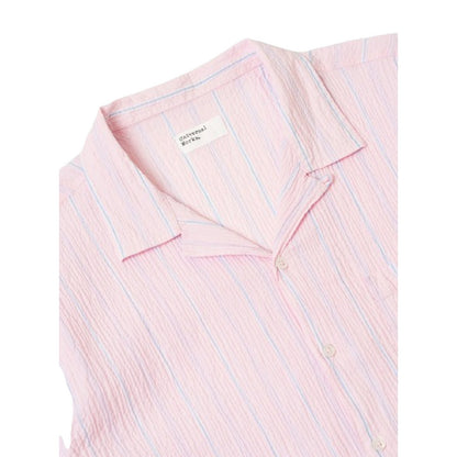 Camicie casual Uomo Universal Works - Road Shirt - Rosa