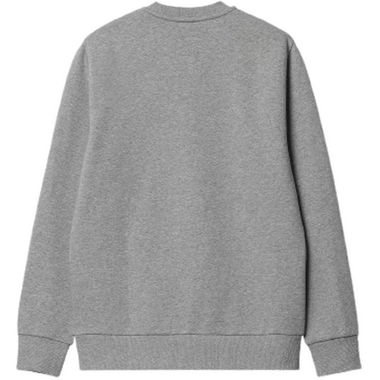 Felpe senza cappuccio Uomo Carhartt Wip - Script Embroidery Sweat - Grigio