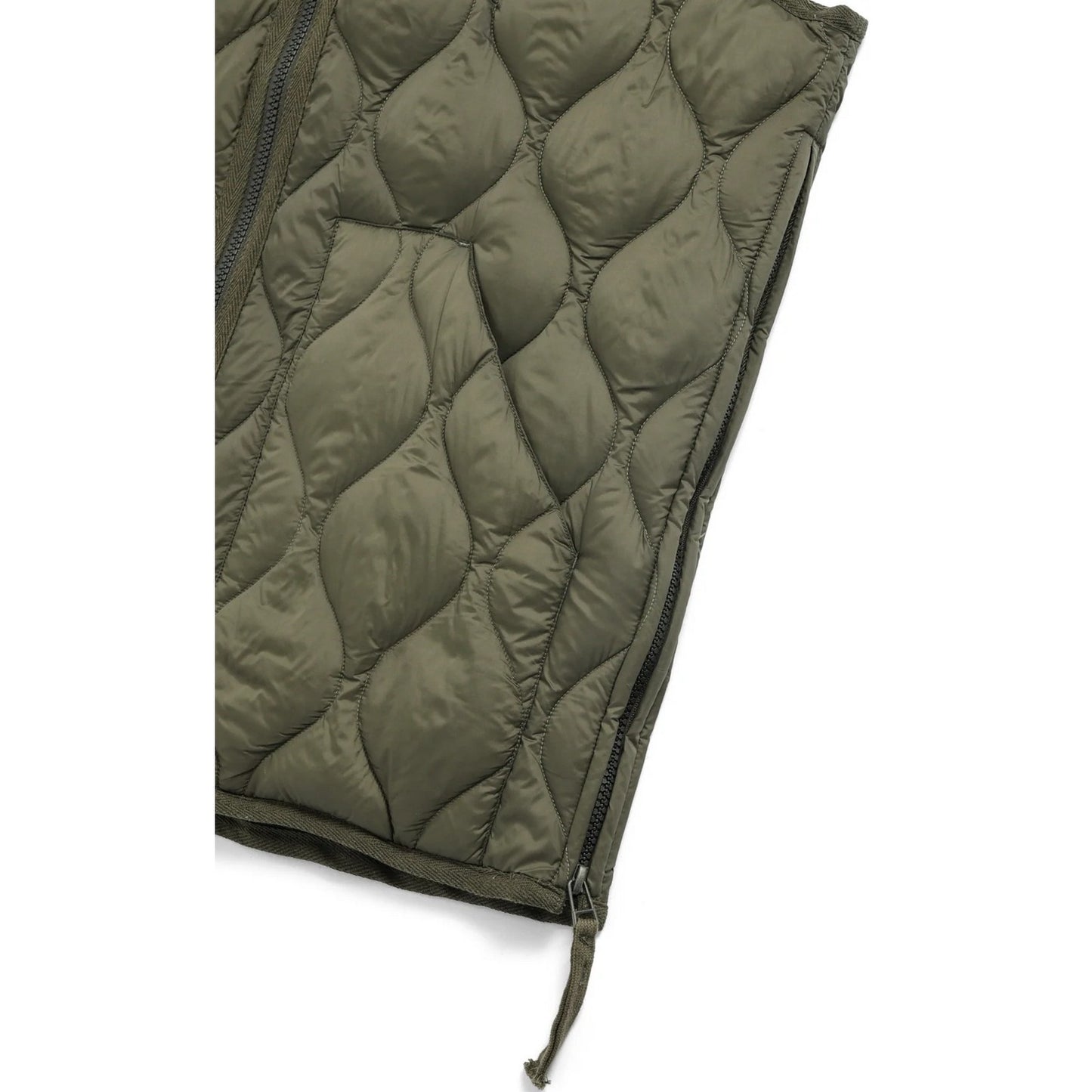 Gilet Unisex Taion - Military Hi Neck W-Zip Down Vest (Soft Shell) - Verde