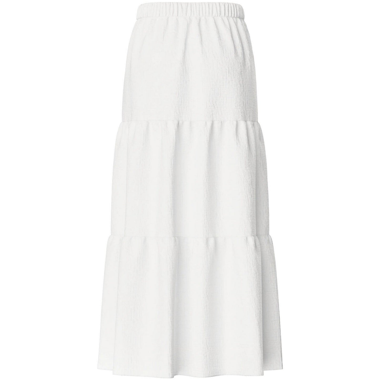 Gonne casual Donna Pieces - Pcsikka Hw Maxi Skirt Wvn Noos Bc - Bianco